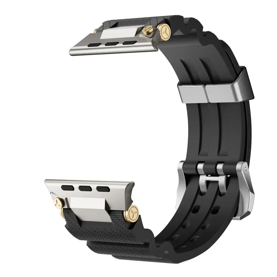 Bracelete de silicone para Apple Watch ArloGear — Estilo inspirado na mecânica - Desfino