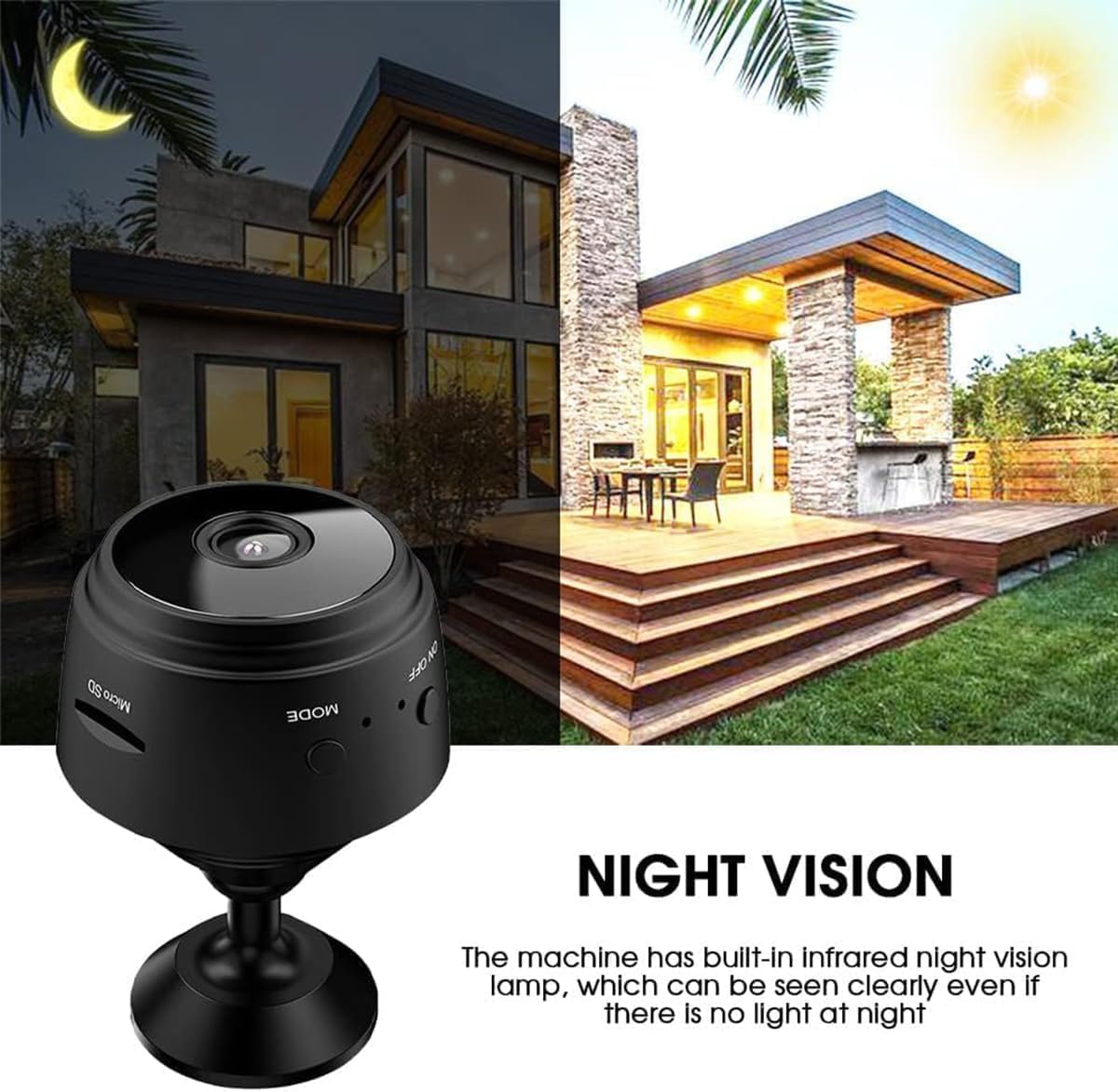 Cameră de securitate Wi-Fi de interior Veyra Mini — design compact - Desfino