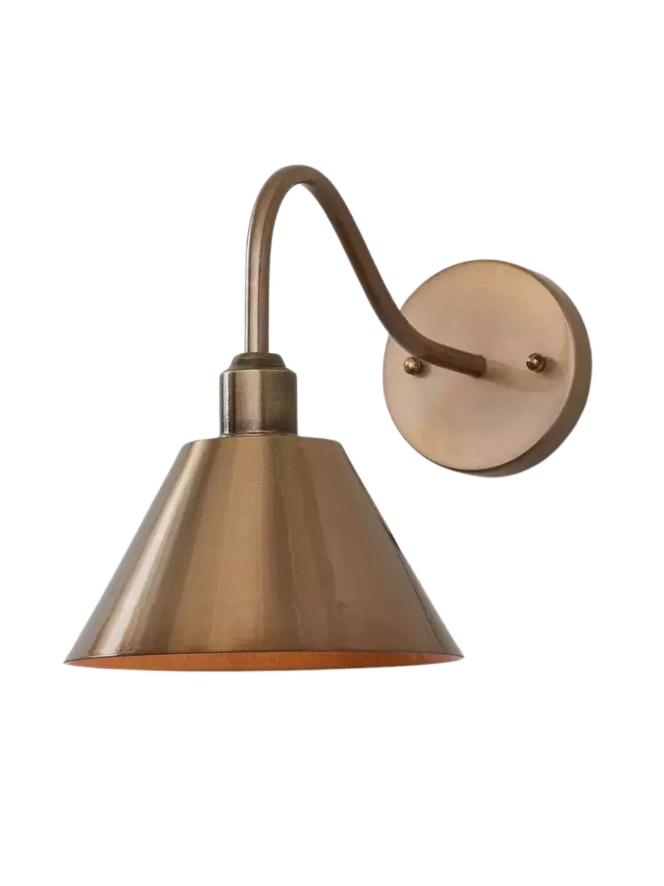 Modern Industrial Tapered Sconce — Clean Metal Wall Light