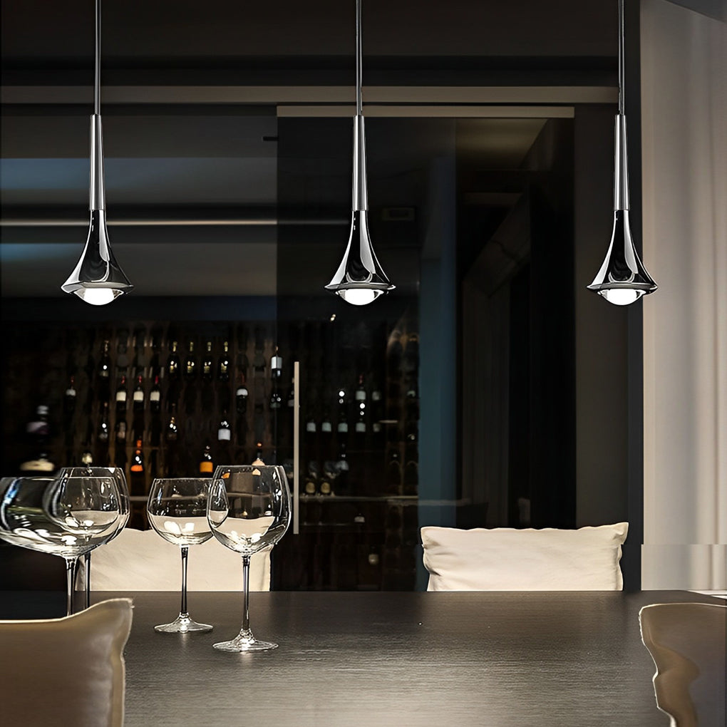 Suspension LED en forme de goutte d’eau LumenAria 9W — Escalier nordique, blanc chaud 3000K - Desfino