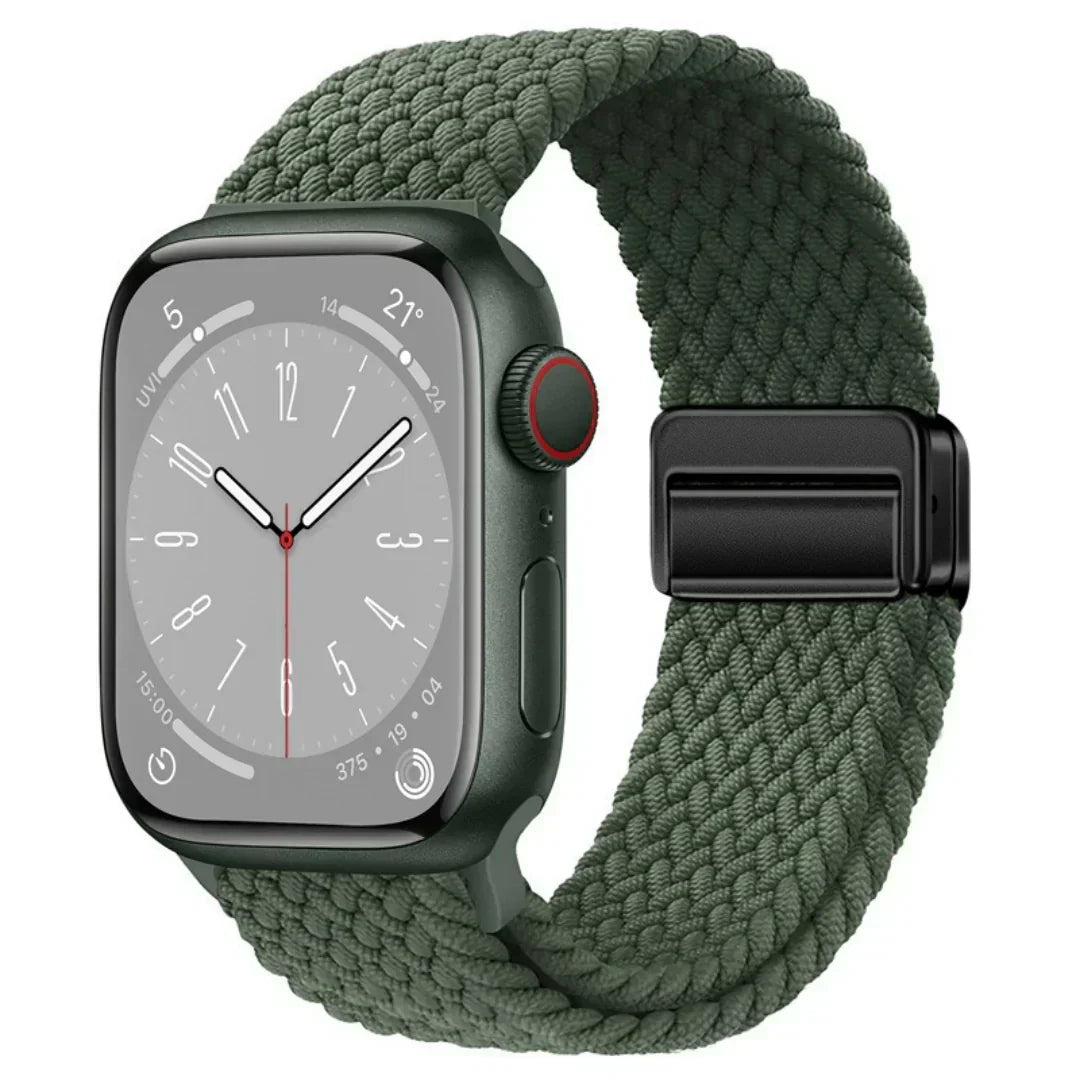 Velora Apple Watch Nylon Magnetic Strap — Adjustable 140–230mm Fit - Desfino