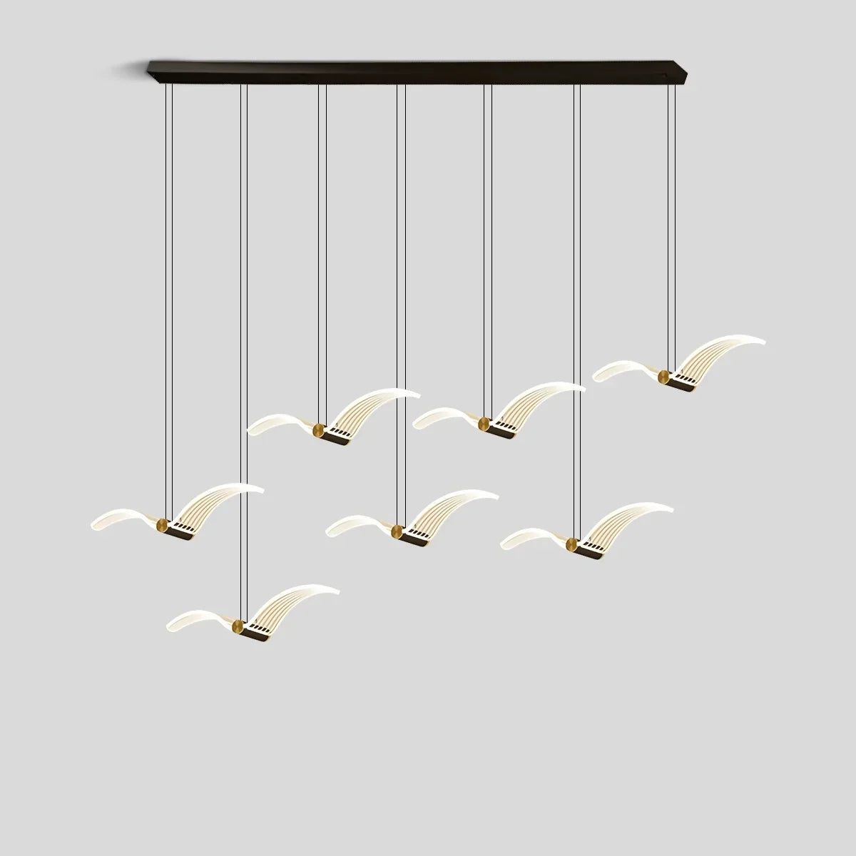 Light Luxury Art Seagull Pendant Lamp for Living Room | Desfino