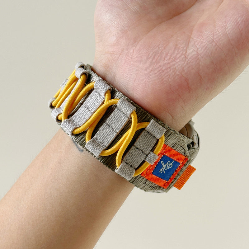 Kirra pleciony nylonowy pasek do zegarka Apple Watch — regulowany pasek 26 mm - Desfino