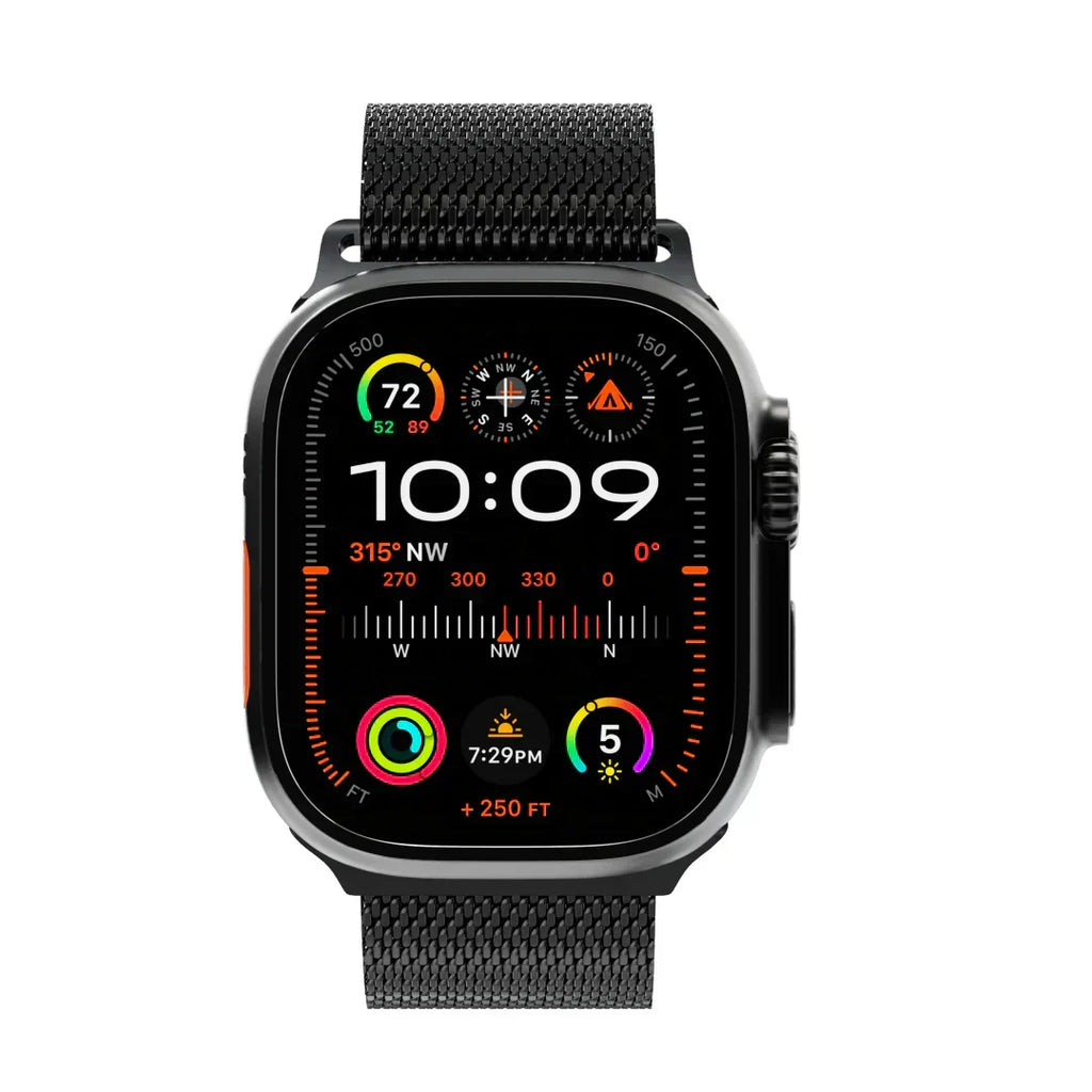 Curea tip buclă milaneză din titan ApexWeave pentru Apple Watch — plasă - Desfino