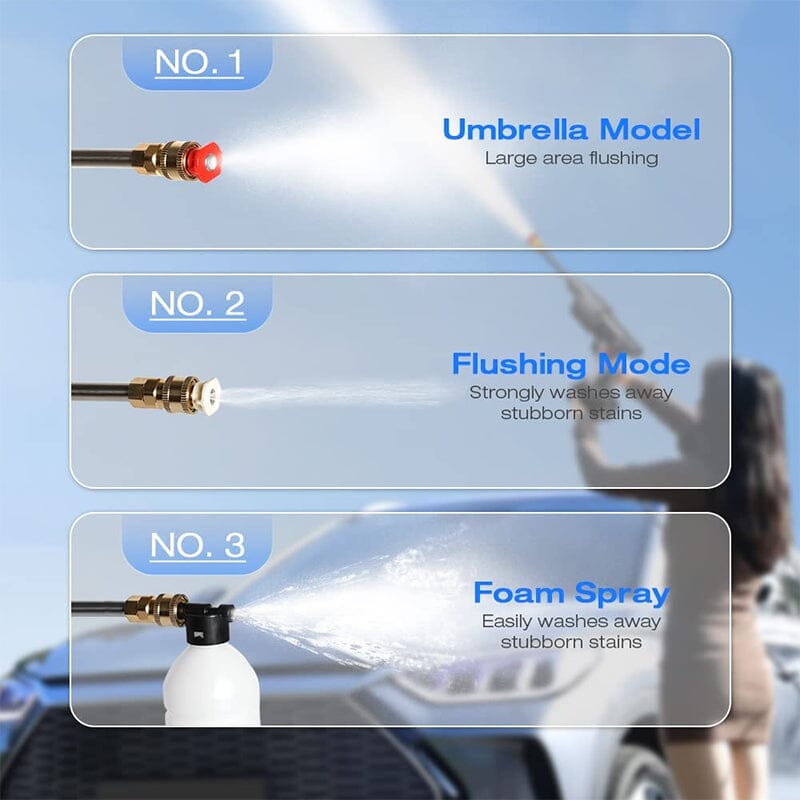 ערכת אקדח התזה אלחוטי בלחץ גבוה Aqua למכוניות ולמרפסות | Desfino