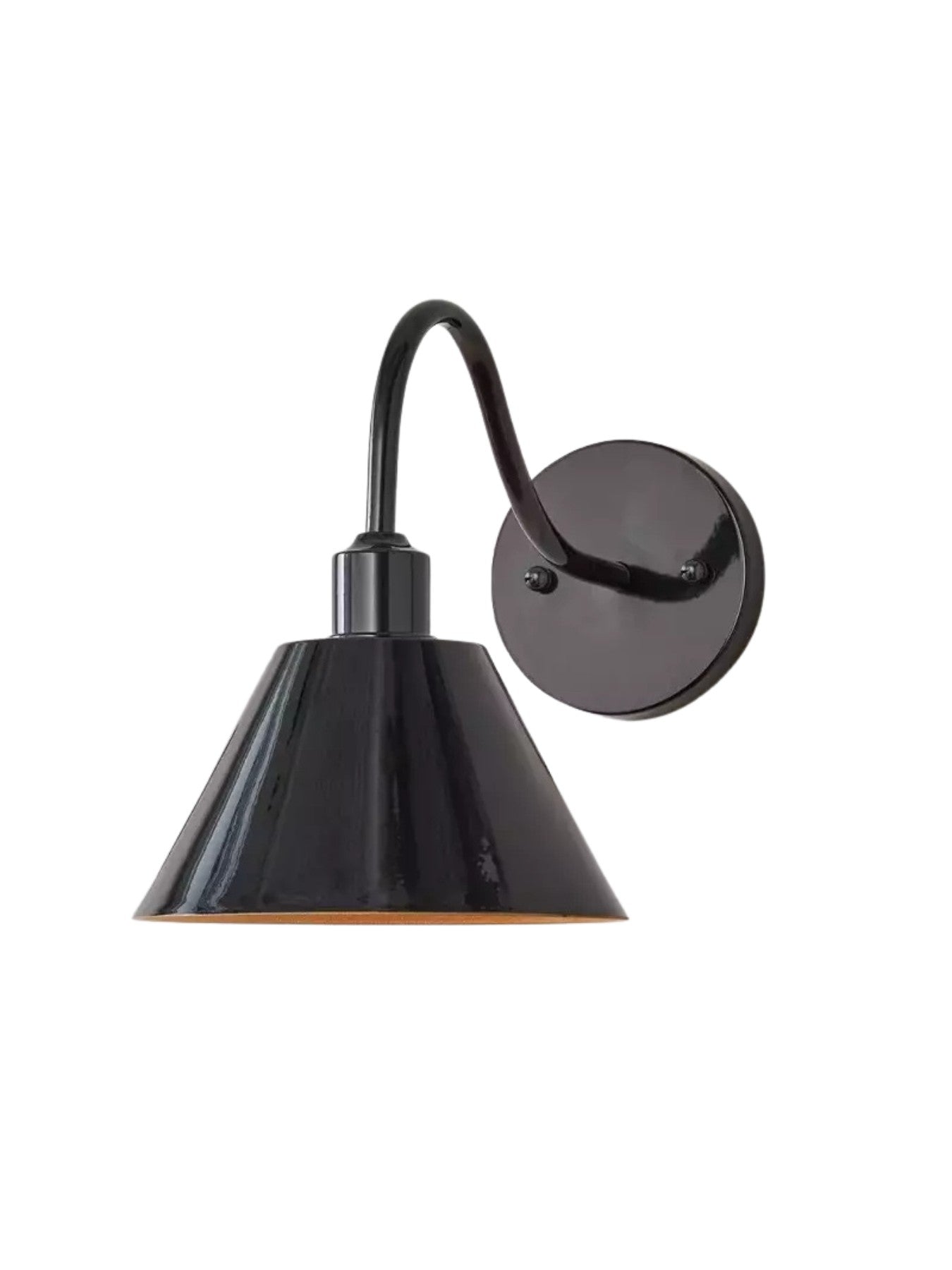 Modern Industrial Tapered Sconce — Clean Metal Wall Light