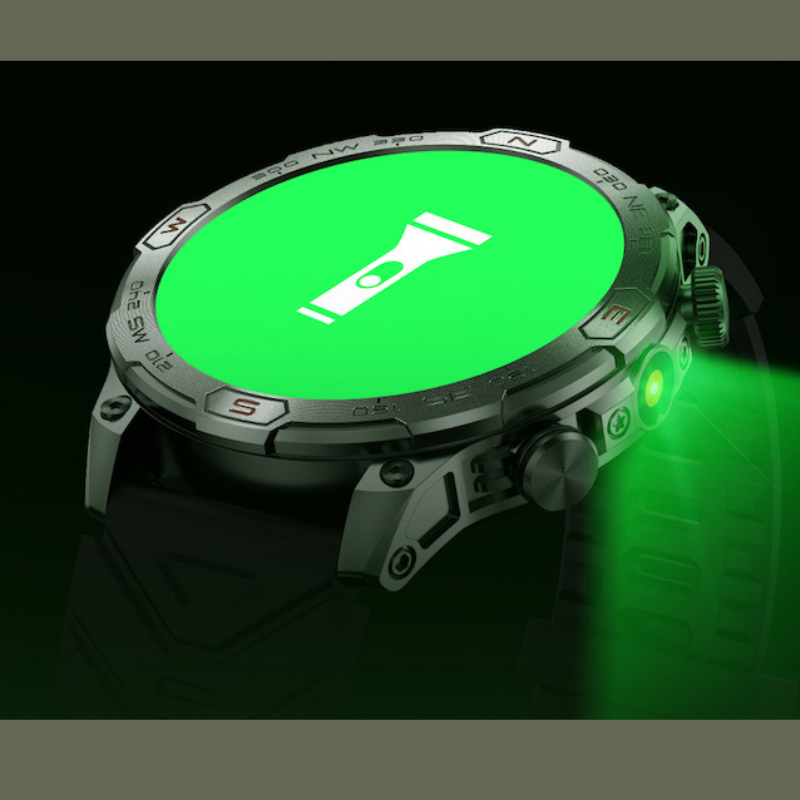 Smartwatch TrailQuest Pro — Navegação GPS, frequência cardíaca, oxigénio no sangue - Desfino