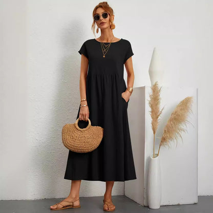 Robe Longue Fluide avec Poches