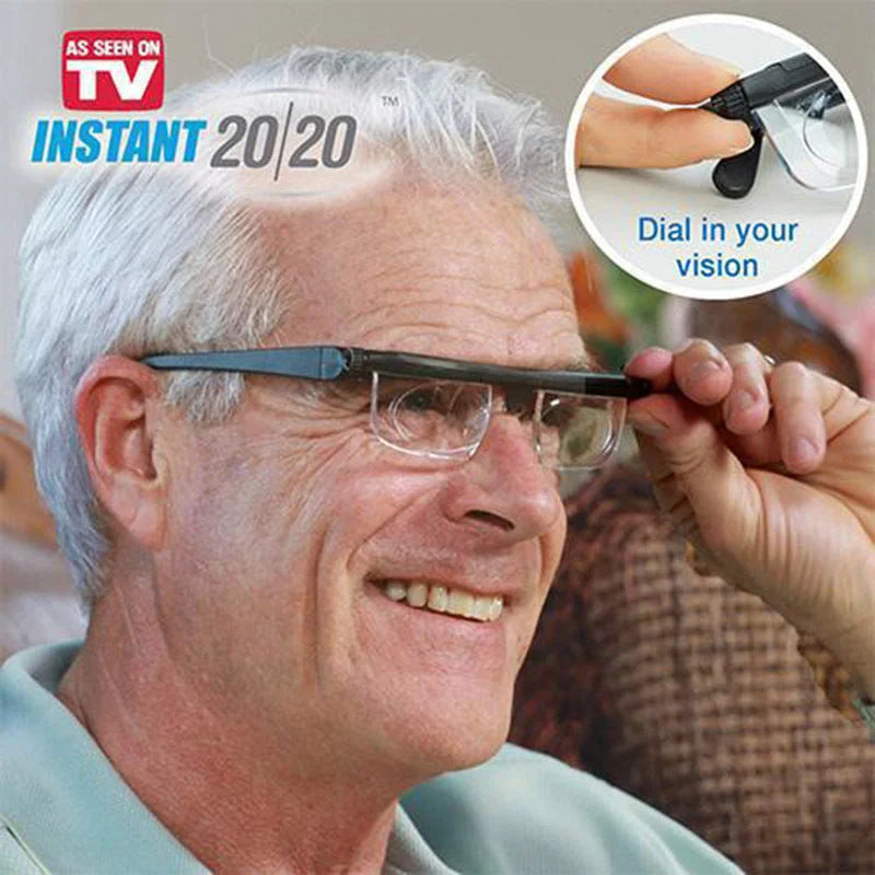 VarioSight-Brille mit einstellbarer Stärke — -6.00 bis +3.00 Dioptrien, Unisex - Desfino