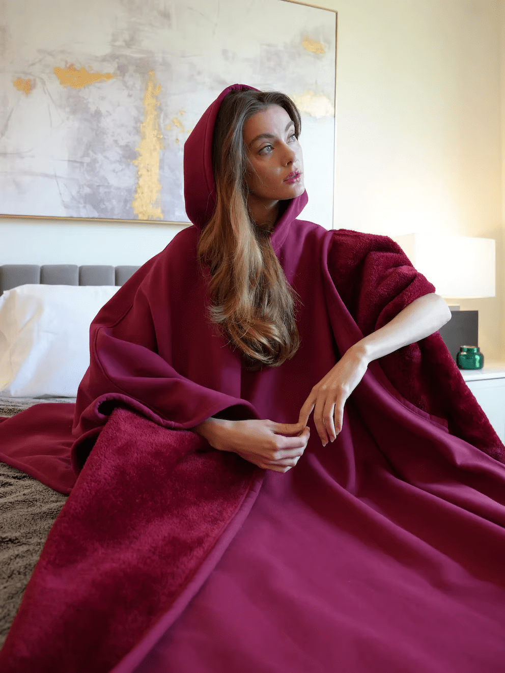 ArcticFlare LumaWeave kapucnis pulóver — Oversize szabás, rendkívül puha, stresszcsökkentő - Desfino