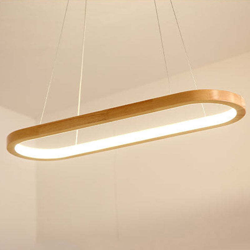 LumaWood Wisząca lampa LED — nowoczesne połączenie metalu i drewna - Desfino
