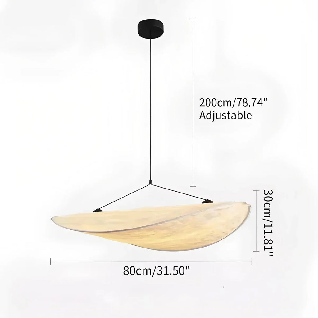 Zen Art Cloud Shape Silk Pendant Light for Living Room | Desfino