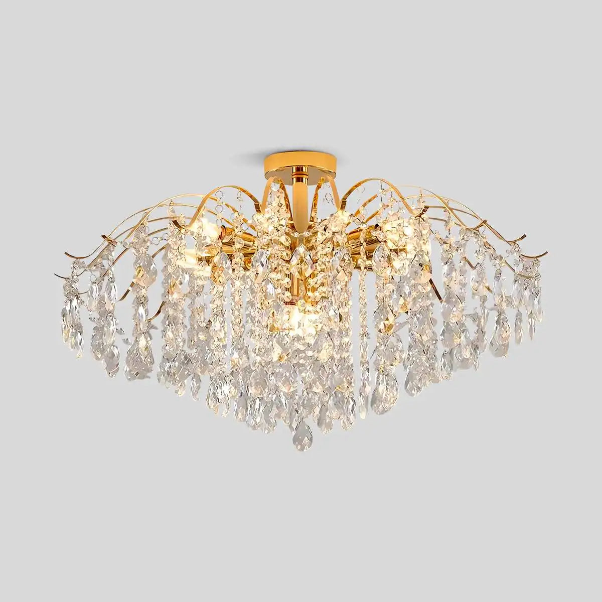 French Vintage Crystal Ceiling Chandelier | Desfino