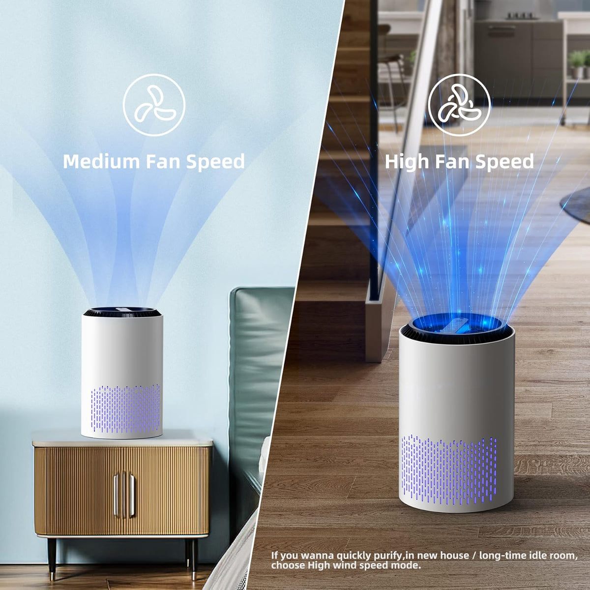 True HEPA Air Purifier — Compact, Ultra-Quiet Small Room Cleaner - Desfino