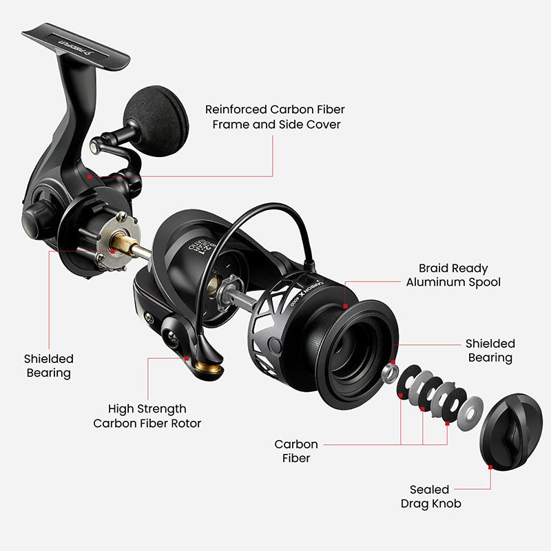 Piscifun Carbon X Spinning Reel — Lightweight 5.1-Ounce Design - Desfino