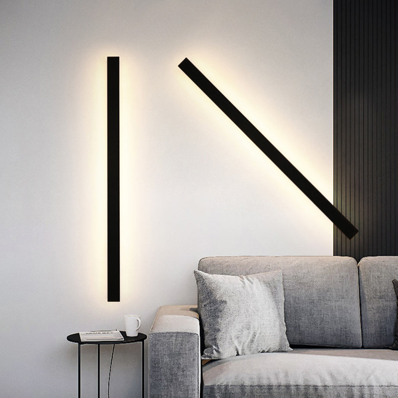Γραμμικό εξωτερικό φωτιστικό τοίχου Nyx LED — σύγχρονο μαύρο φινίρισμα - Desfino