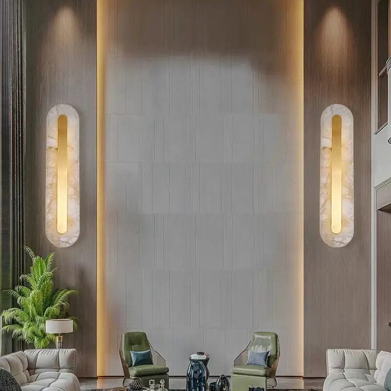 Aurelia Round Marble Wall Light — Timeless Elegant Glow - Desfino