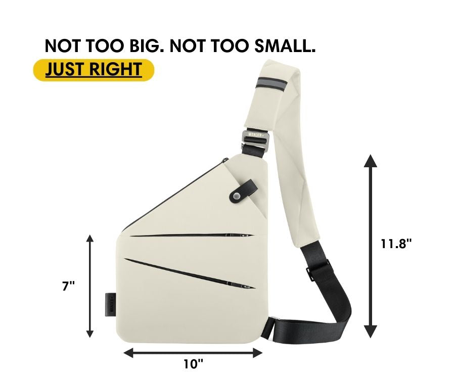 Slim Anti-Theft Travel Bag — Front Carry, Hidden Zippers, Storage - Desfino