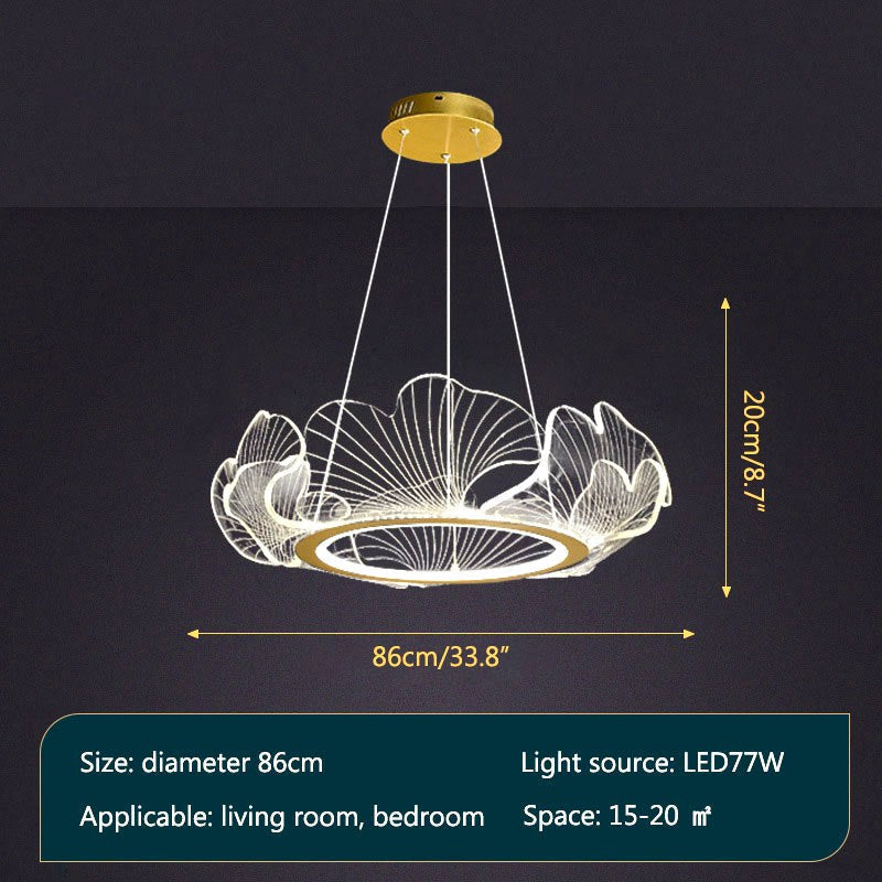 Ginkgo Leaf Chandelier for Living Room | Desfino
