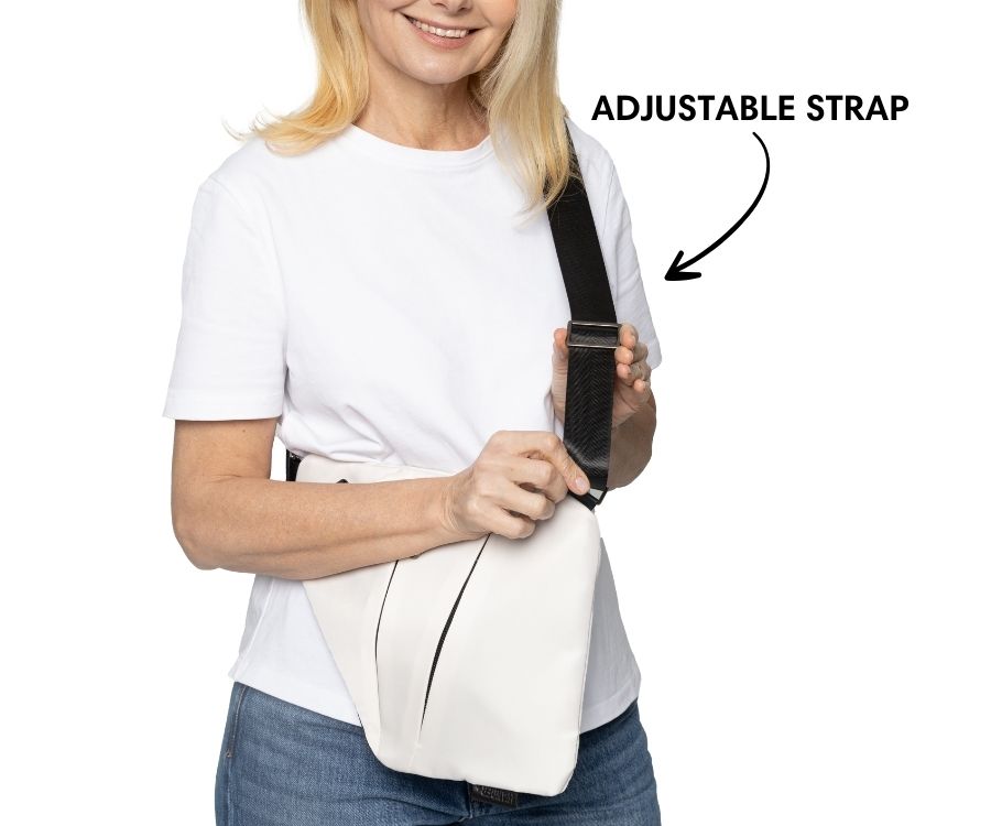 Slim Anti-Theft Travel Bag — Front Carry, Hidden Zippers, Storage - Desfino