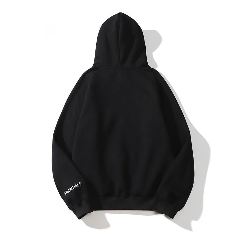 Fear of God Essentials Hoodie — 100 % Baumwolle, lockere Passform, Kängurutasche - Desfino