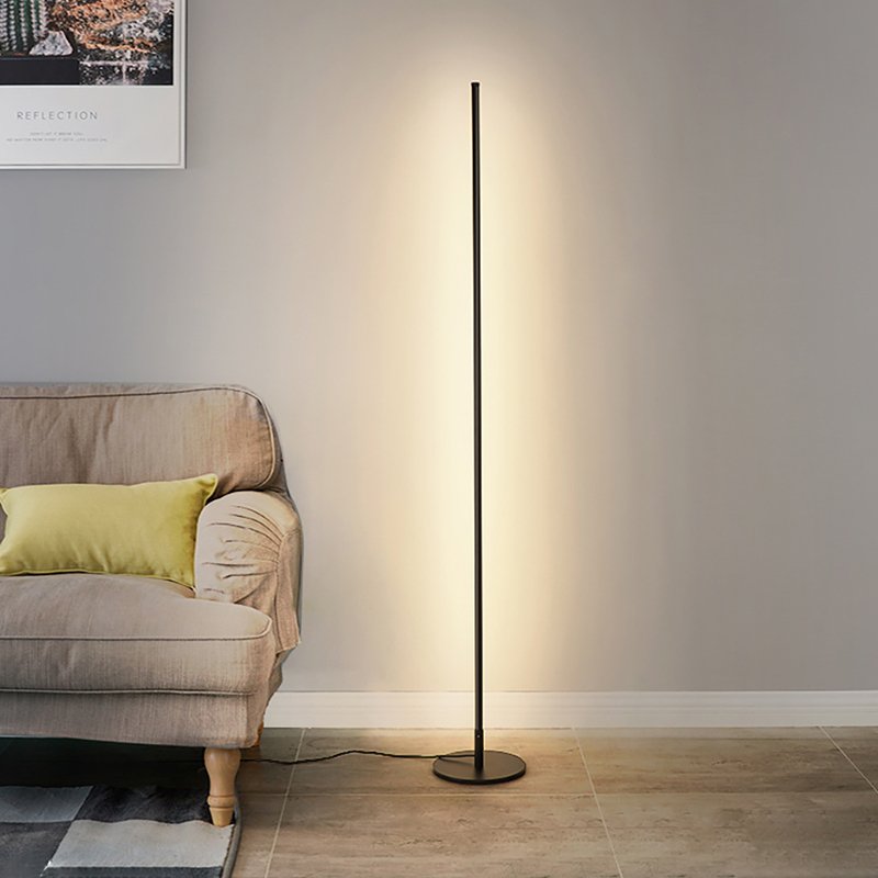 AstraLumina 30W moderne dæmpbar LED-gulvlampe — fjernbetjening - Desfino