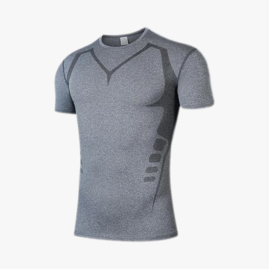 Men's Ionic Compression Short-Sleeve T-Shirt — Contour Shaping, Low-Profile Fit