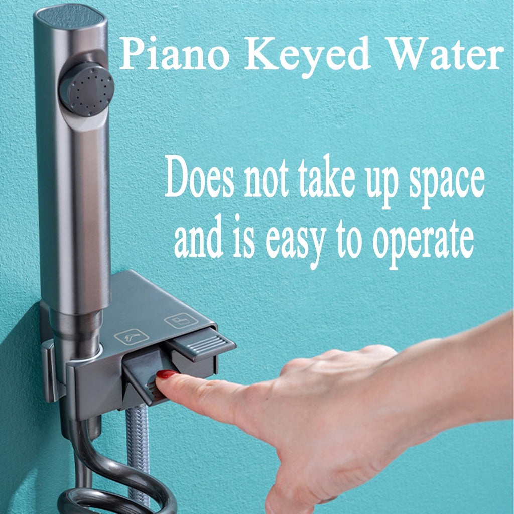 AquaKey Handheld-Bidetsprayer – Verstellbar, wandmontierter Kupferkörper - Desfino
