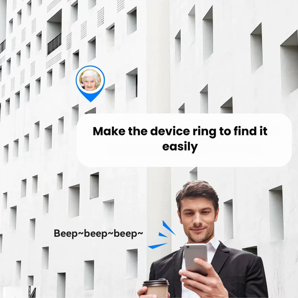 جهاز تتبع GPS لكبار السن في الوقت الفعلي — مقاوم للماء، دون رسوم شهرية - Desfino