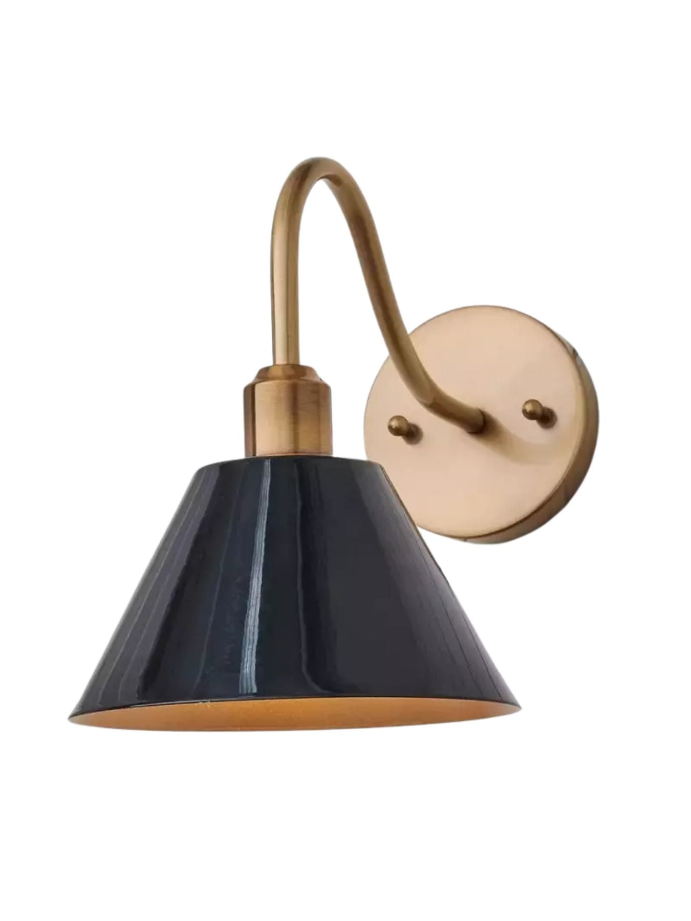 Modern Industrial Tapered Sconce — Clean Metal Wall Light