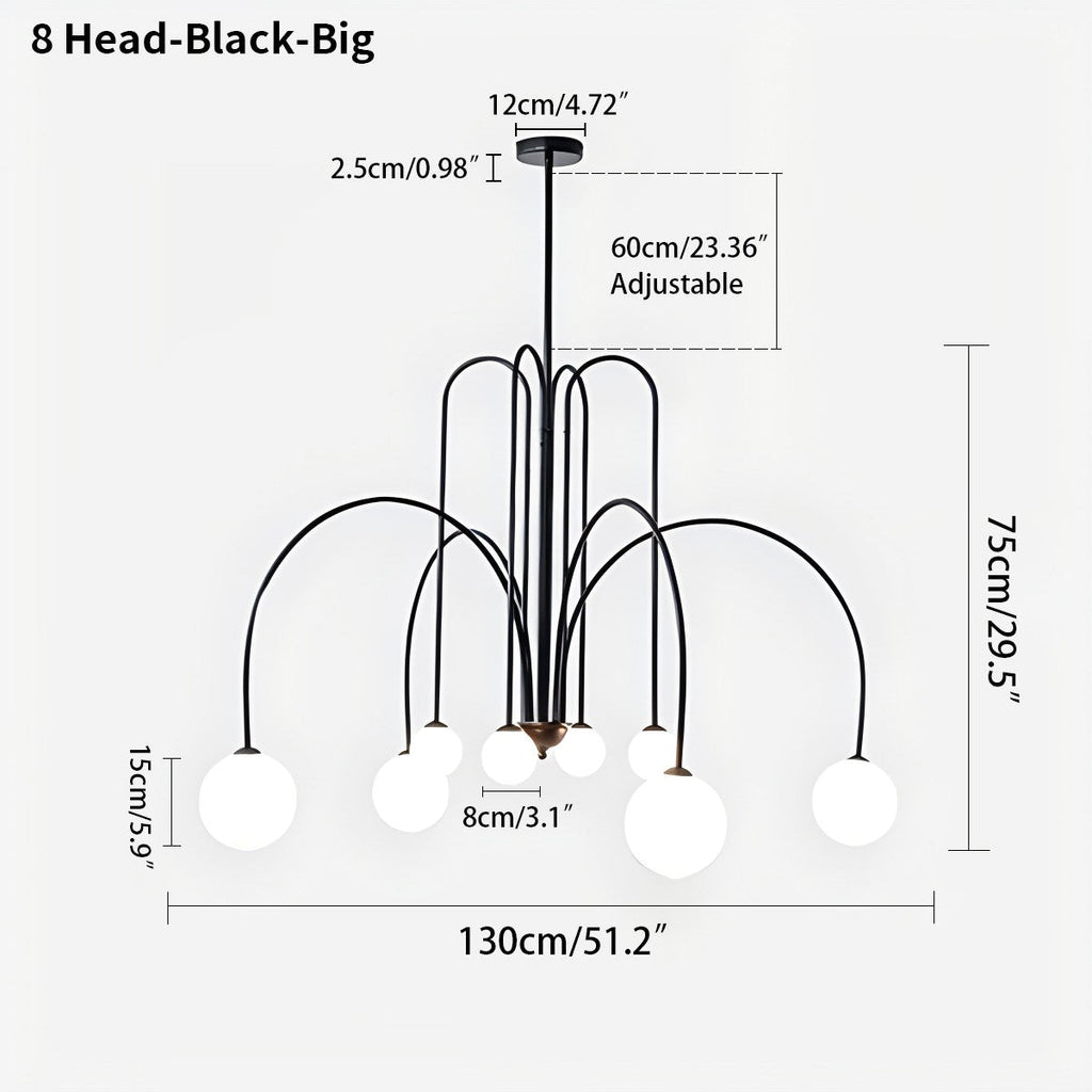Avi Double Layer Glass Chandelier | Desfino