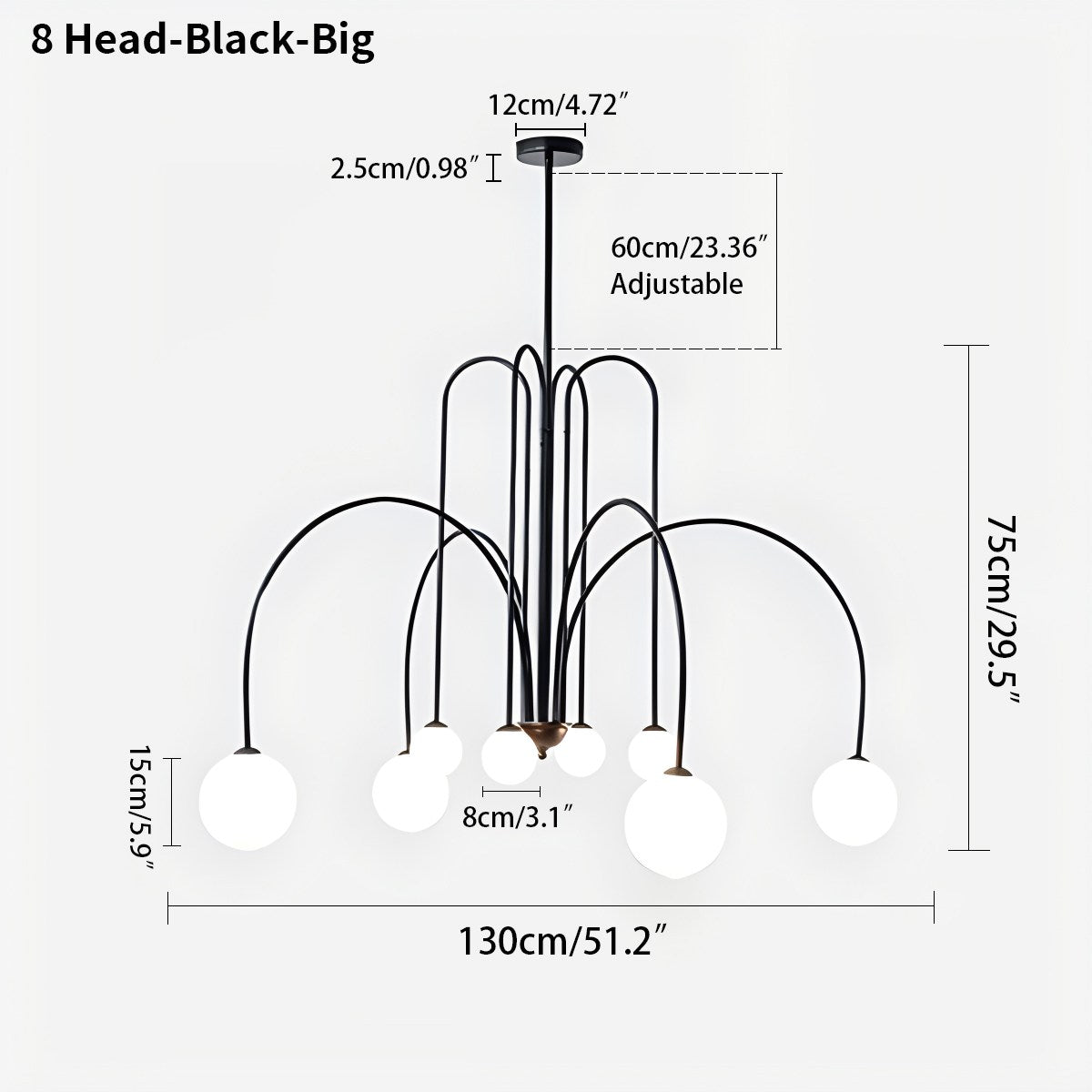 Avi Double Layer Glass Chandelier | Desfino