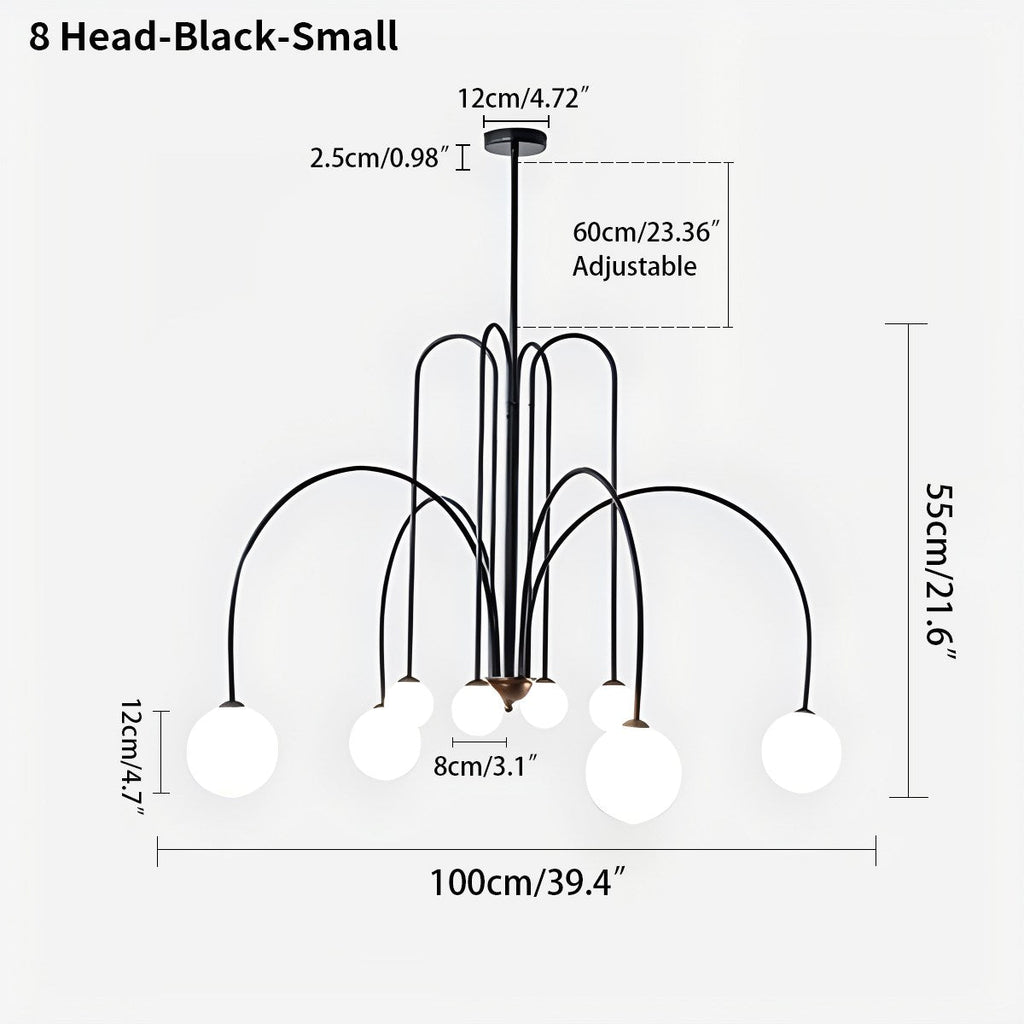 Avi Double Layer Glass Chandelier | Desfino