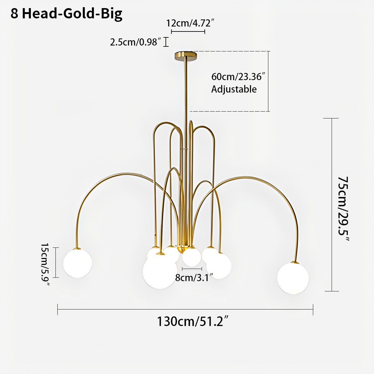Avi Double Layer Glass Chandelier | Desfino