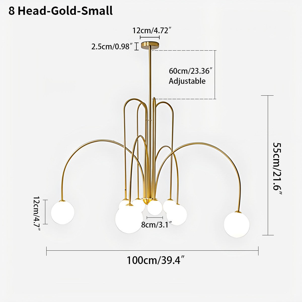 Avi Double Layer Glass Chandelier | Desfino