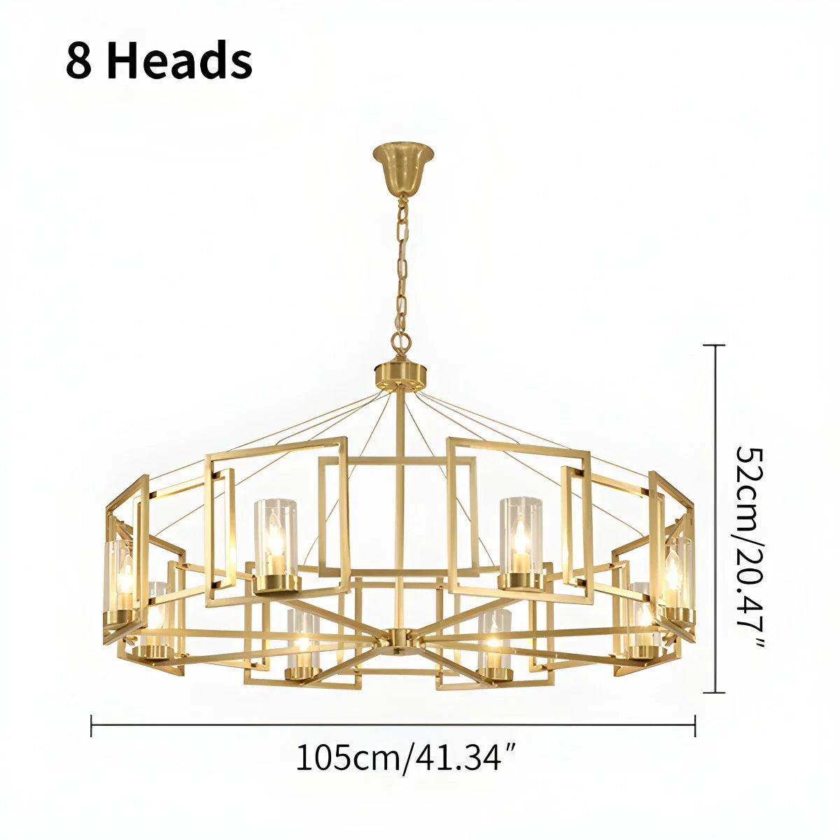 Modern Luxury All Copper Chandelier | Desfino