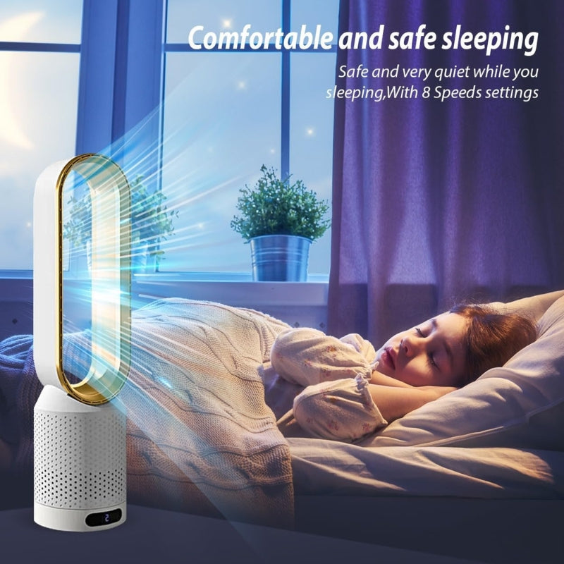 AeroSilk Bladeless 3-In-1 Air Purifier, Heater & Cooler - Desfino