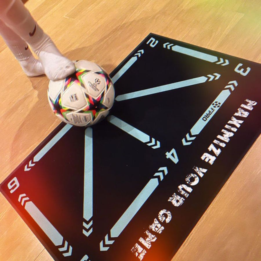 Gridiron Pro treningsmattepakke — 90 x 60 cm, antisklisokker og videoøvelser - Desfino