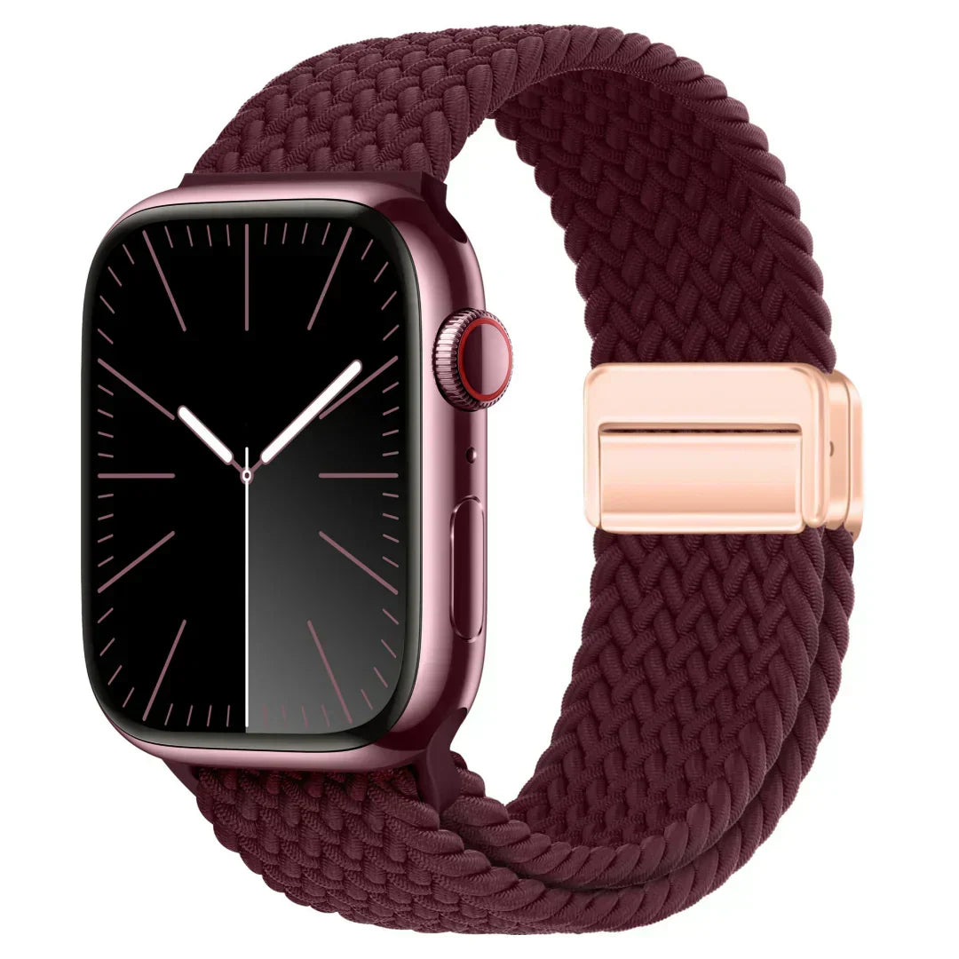 Velora Apple Watch Nylon Magnetic Strap — Adjustable 140–230mm Fit - Desfino