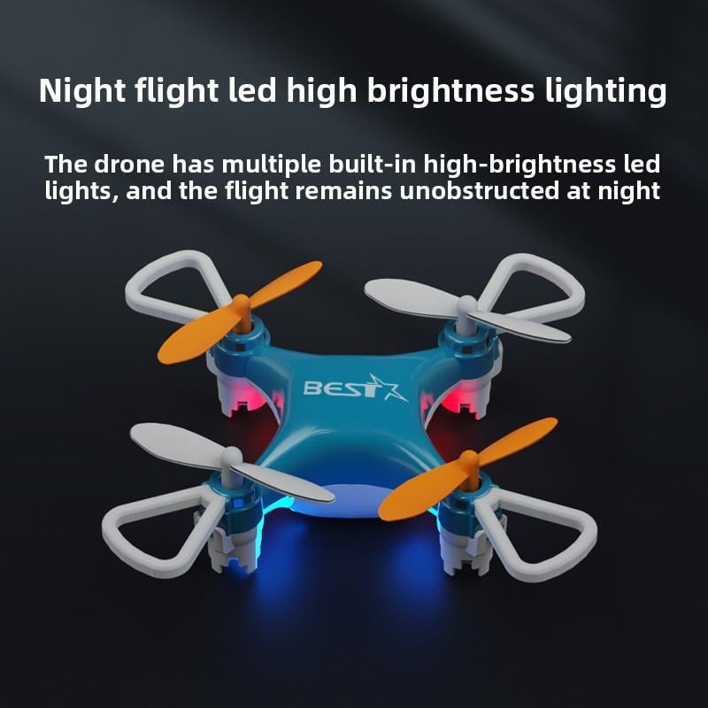 Mini drone acrobatico RC - Mantenimento automatico della quota, capriole a 360°, decollo con un tocco - Desfino