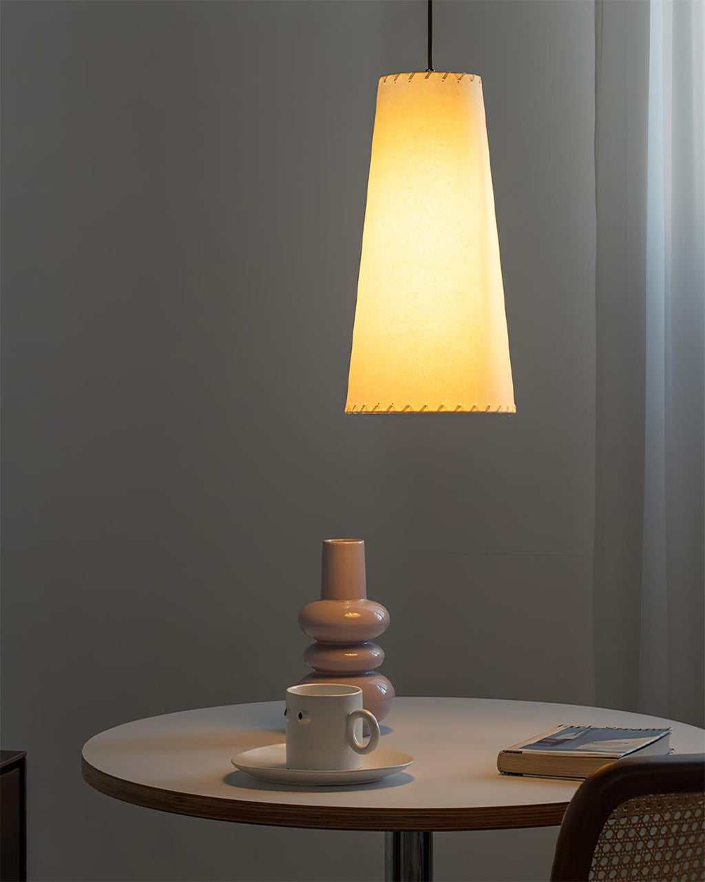 Hemline Pendant Lamp — Stitched Edge Shade