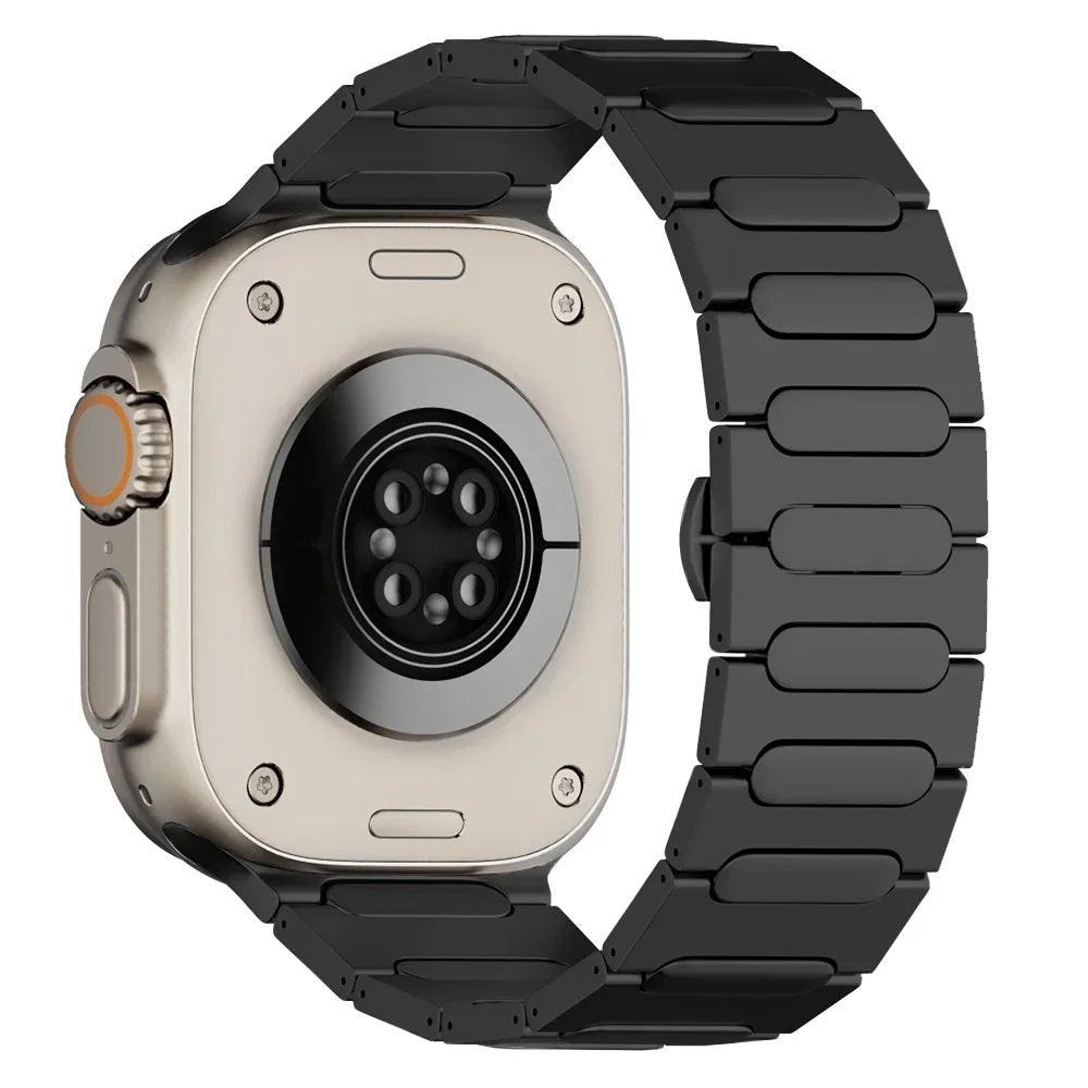 Aureon titanium armband — Apple Watch Ultra 1/2, vlindersluiting 49mm - Desfino