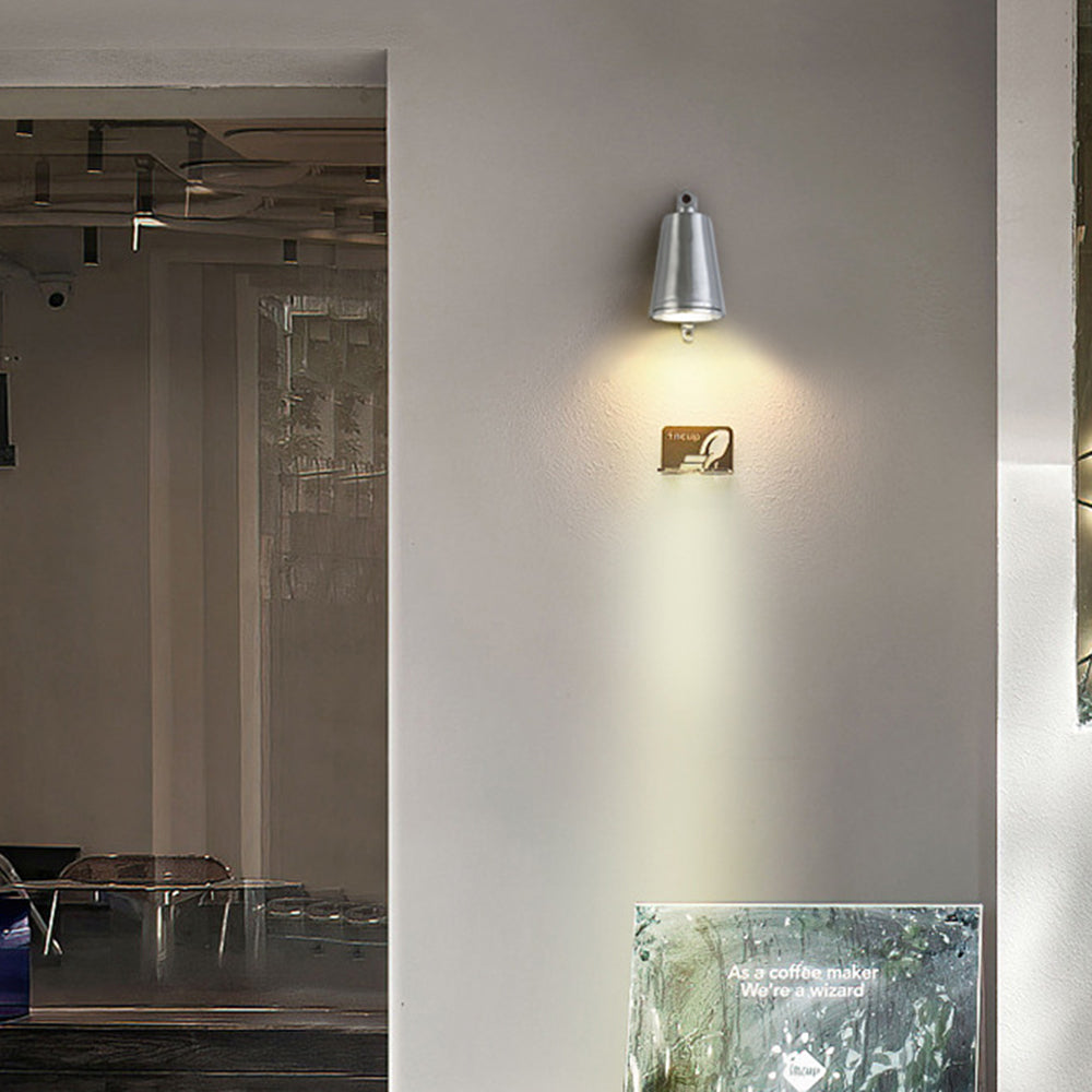 Industrial Metal Bell Wall Light – IP65 Waterproof, 3W Integrated LED, Black, 8.5x7.5x13 cm
