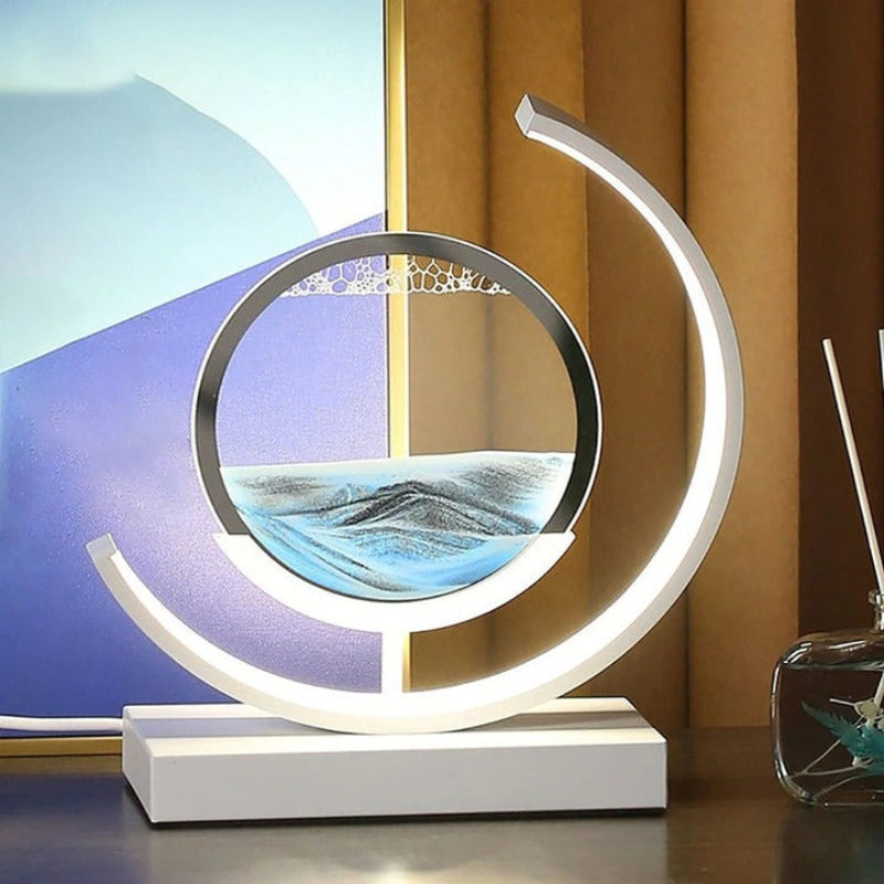 TerraGlow Sand Lamp — Artistic Ambient Accent Lighting - Desfino