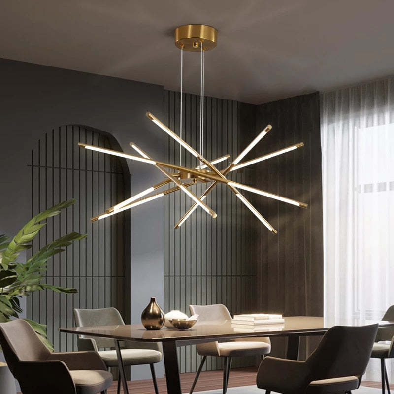 Nowoczesna lampa wisząca LED NovaLume — oświetlenie pomieszczeń 5㎡–10㎡ - Desfino