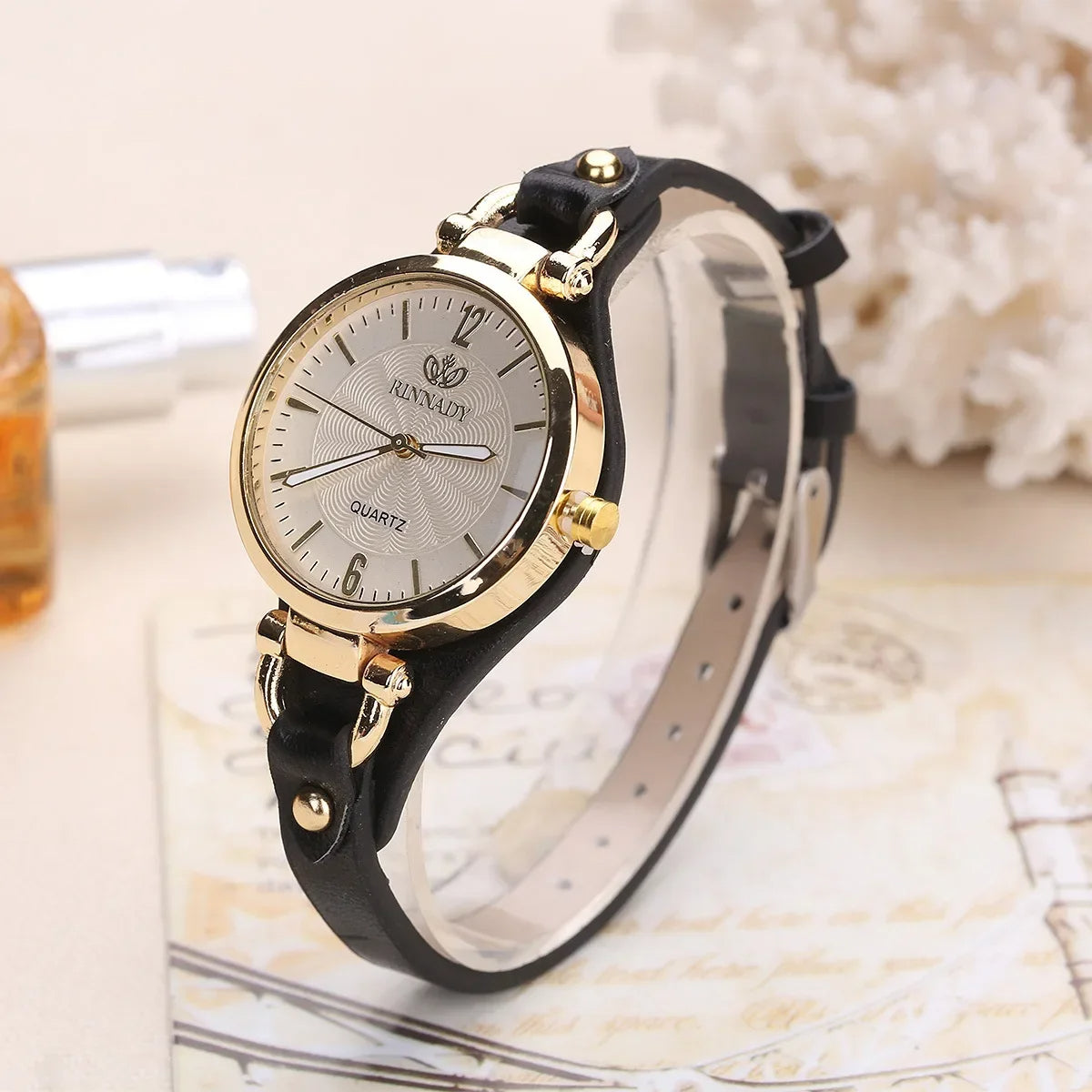 Relógio de pulso elegante para mulher Aurelia — Bracelete durável, mecanismo preciso - Desfino