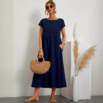 Robe Longue Fluide avec Poches