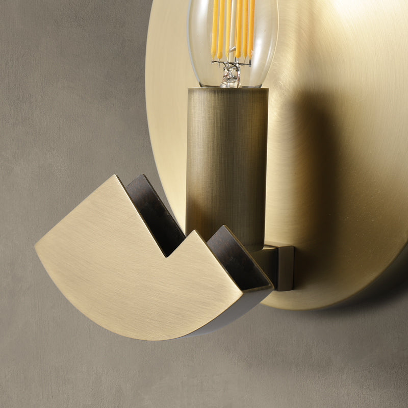 Applique LED in marmo Luma — design nordico minimalista, paralume rotondo | Desfino