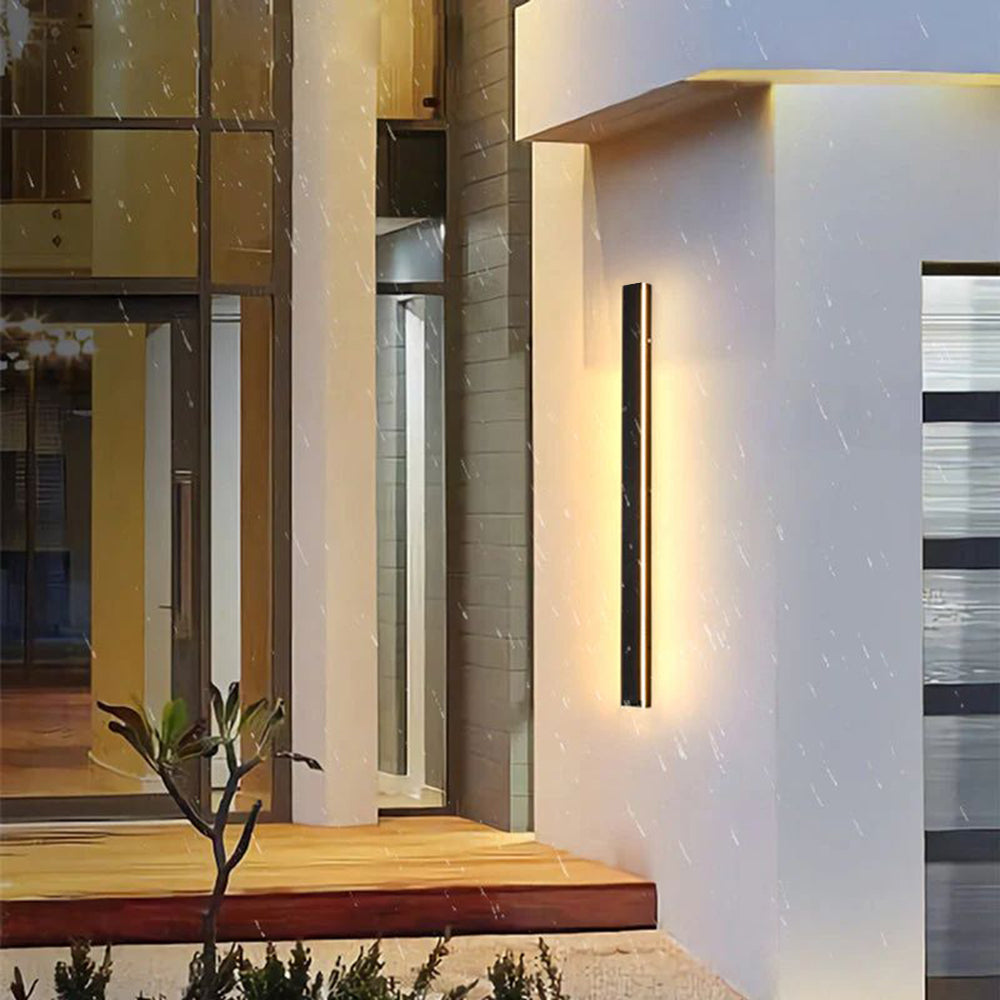 Γραμμικό εξωτερικό φωτιστικό τοίχου Nyx LED — σύγχρονο μαύρο φινίρισμα - Desfino