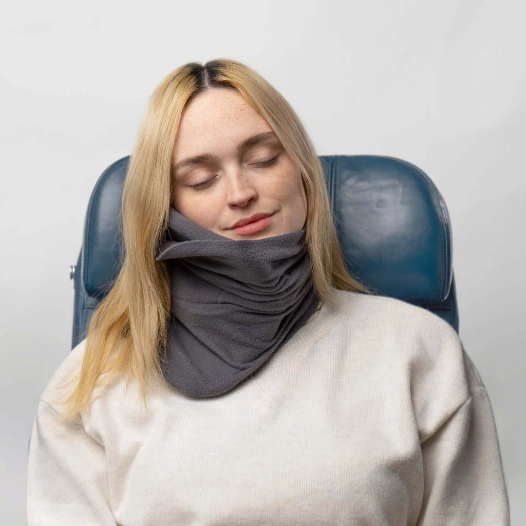 Ergonomický cestovní polštář pro oporu krku — polštář ve stylu zavinovacího šátku